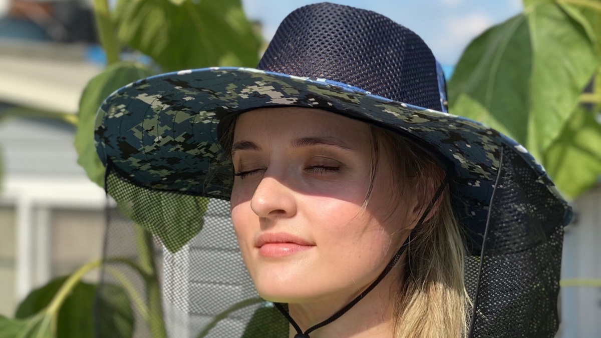 Я во время работы на полях