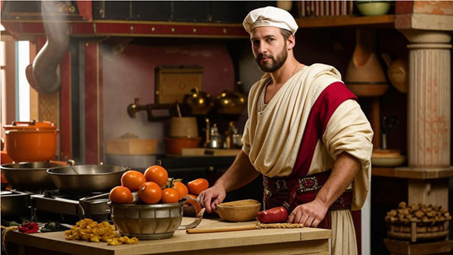 Марк Фабий Фламиний, шеф-повар и знаток секретов римской кулинарии.