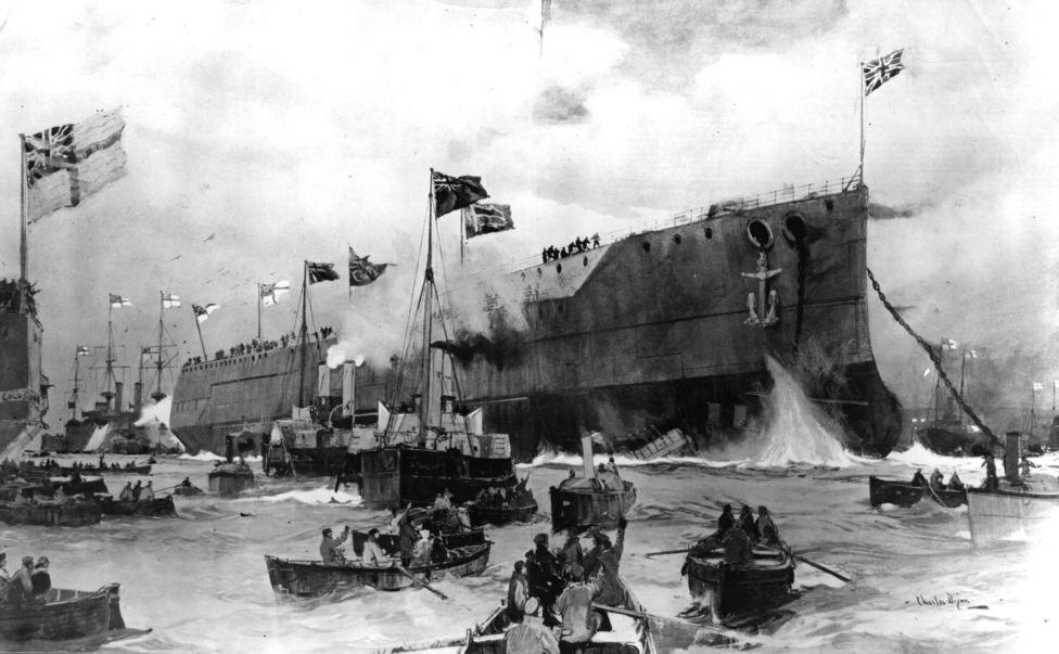 Британский линкор “Дредноут” (HMS Dreadnought). 1906 год © Hulton Archive/ Getty Images