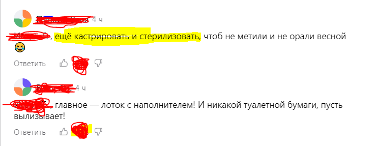 Мда, когда речь заходит о детях, духовность взрослых расцветает всеми красками... Фото, из комментов к статье Газета.RU, "Почему нас ругают квадроберы?"