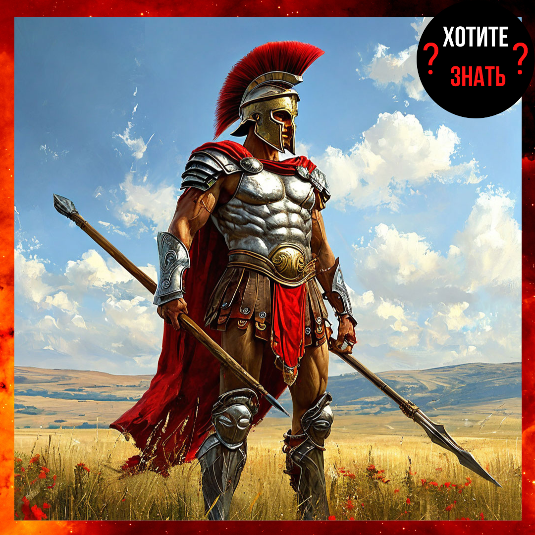 Воин Спартанец изображение создано нейросетью