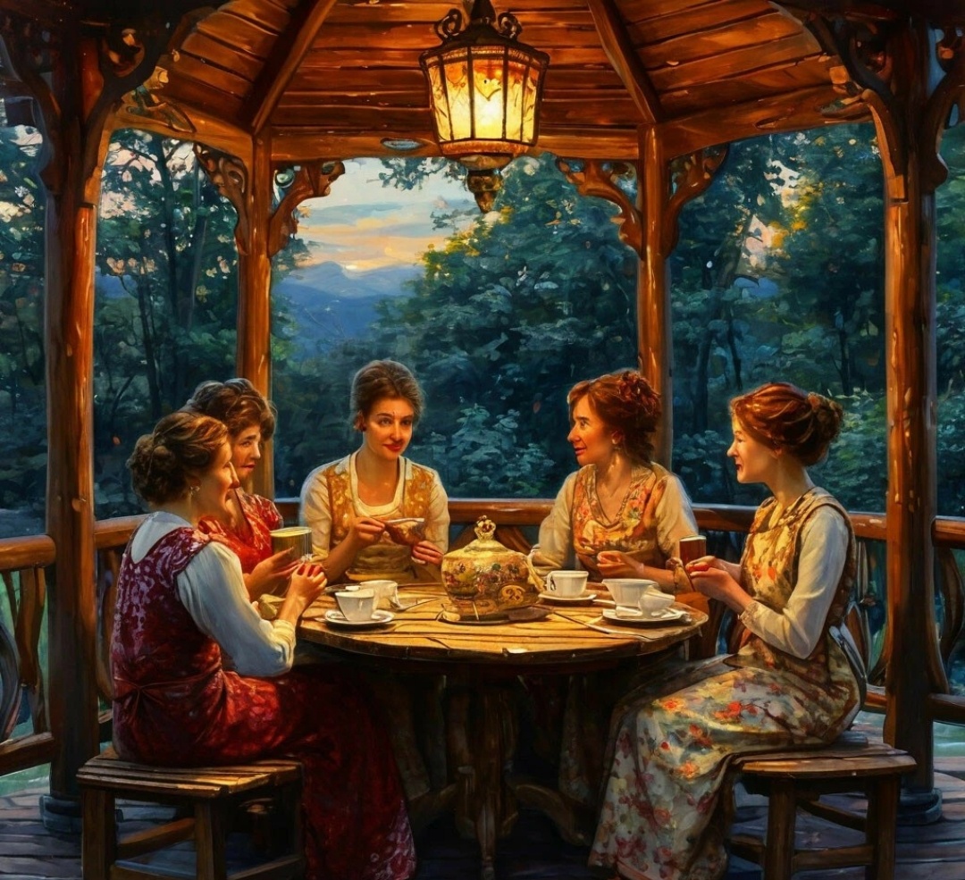 Картинка сгенерирована ИИ шедеврум. Так себе красавицы.