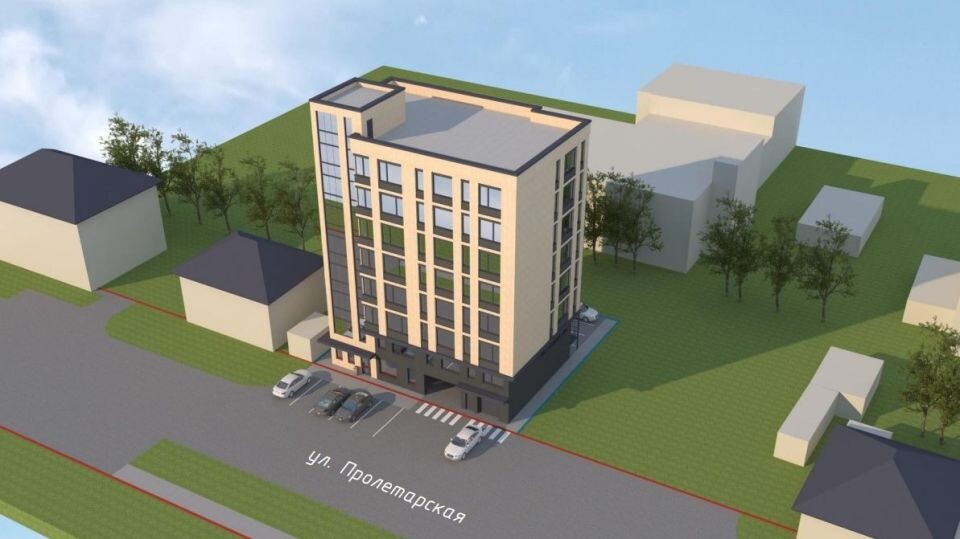    Проект здания на ул. Пролетарской, 77. Источник: Мастерская Владимира Золотова