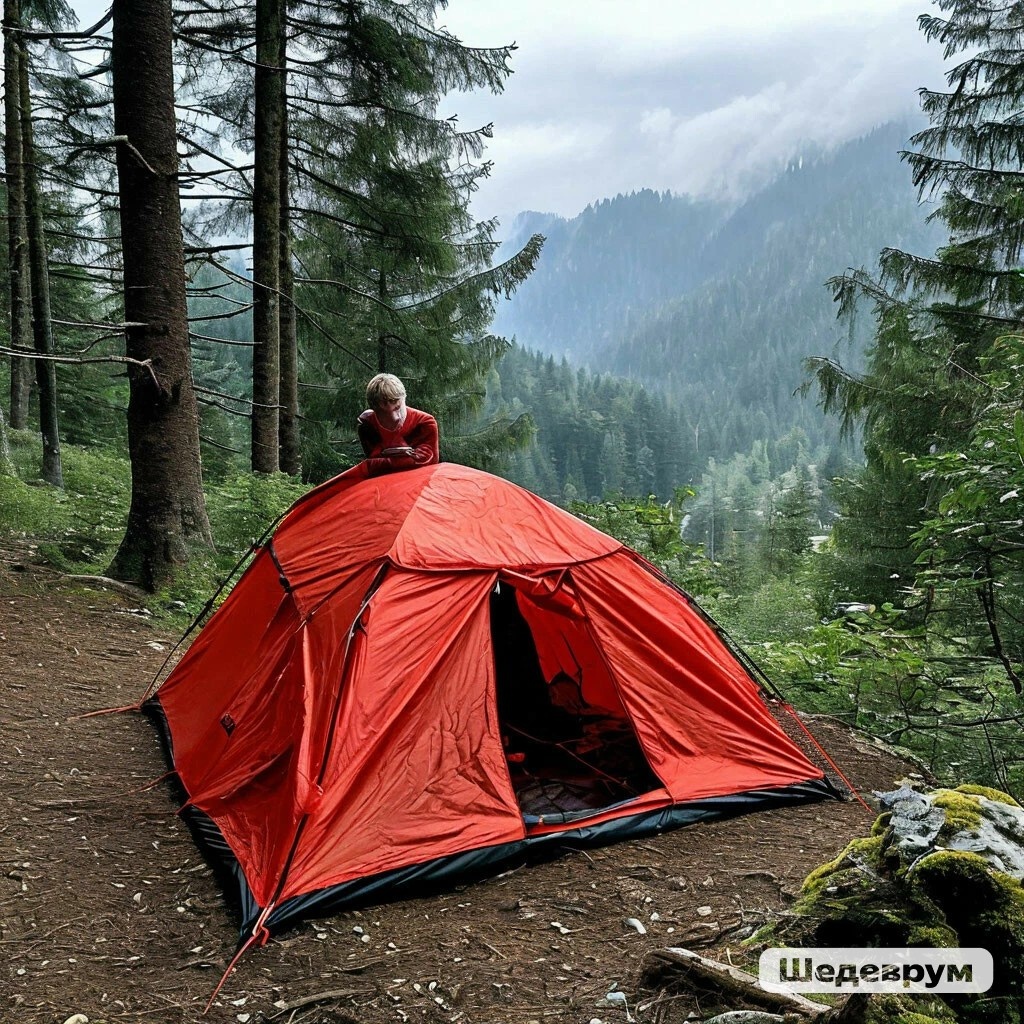 Не смог мне ИИ сделать палатку 80-х. Не хватило ему интелекта.:))