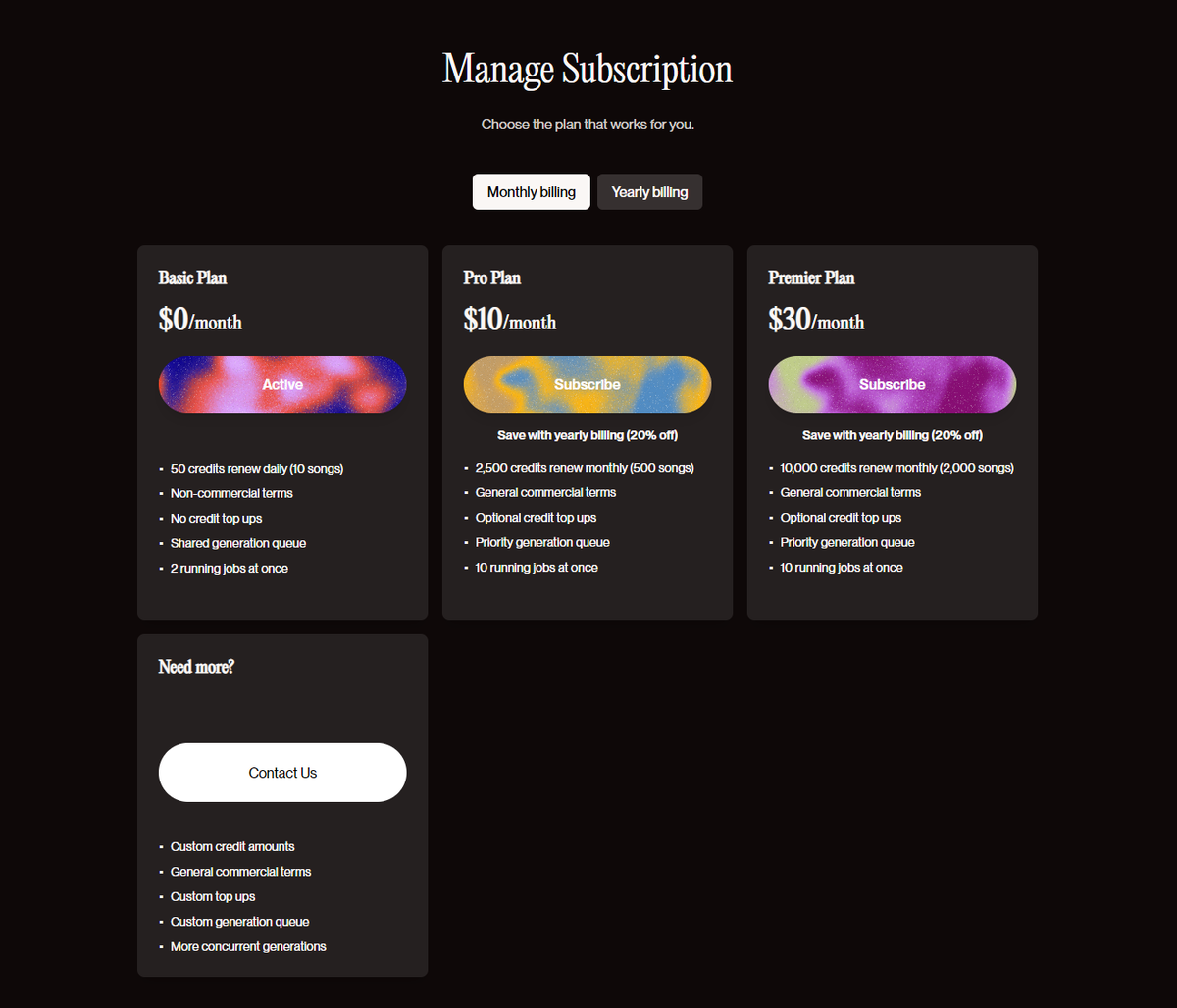 Стоимость подписки Suno в месяц