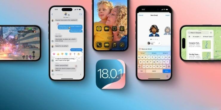    Новых функций в iOS 18.0.1 нет, зато исправлено много ошибок. Изображение: 9to5mac.com
