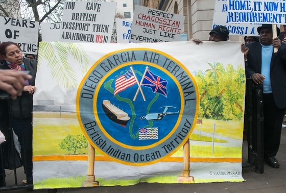    Чагосская демонстрация против правительства Великобритании, за соблюдение прав человека