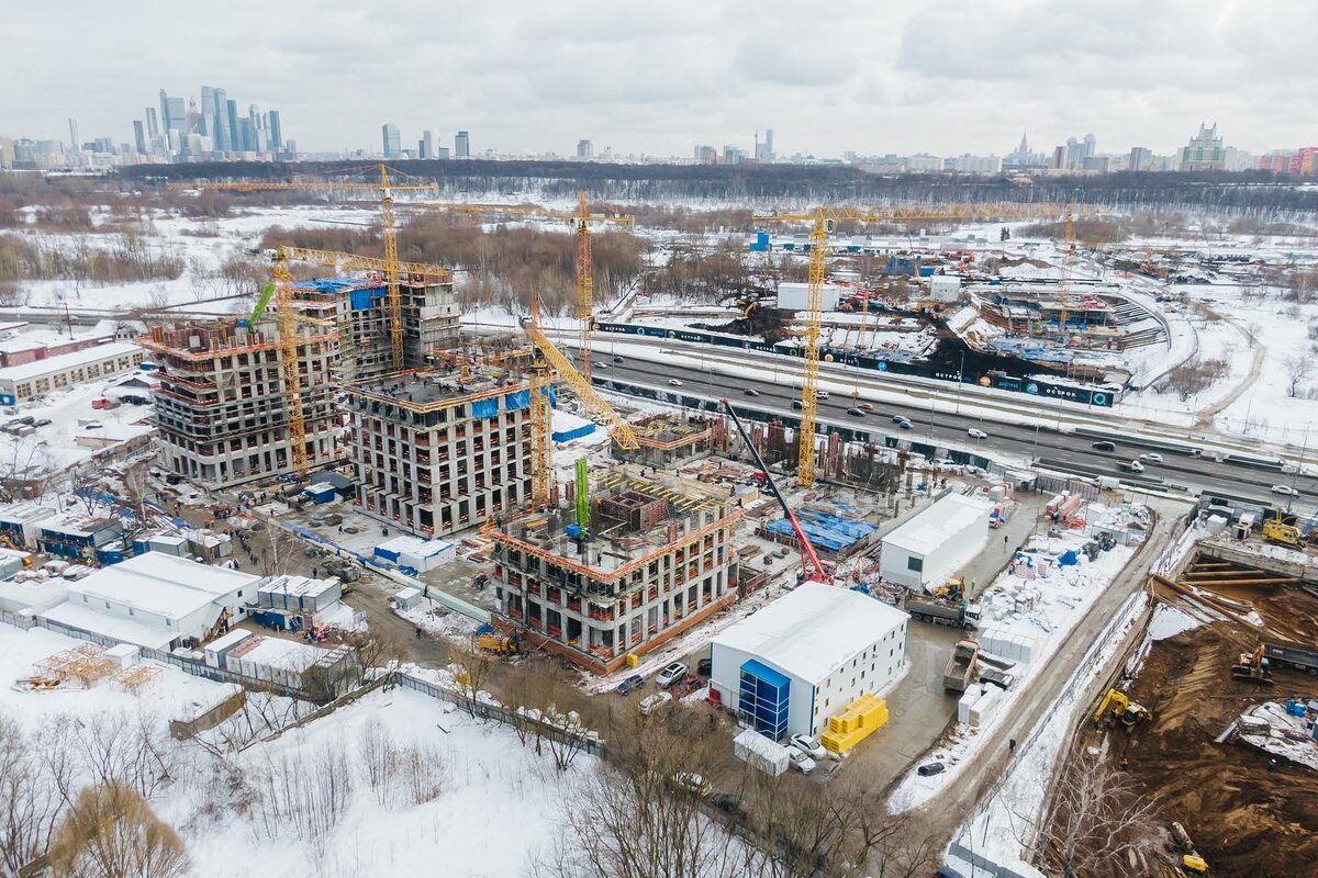 Стройка на месте деревни Терехово (Фото: https://rusdevelopers.ru/lenta_novostej/prodolzhaetsya-stroitelstvo-krupnogo-proekta-zhk-ostrov)