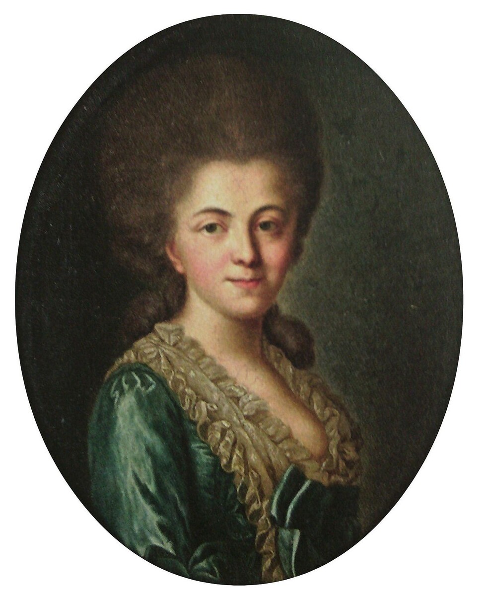 Елизавета Петровна Стрешнева, в замужестве Глебова, 1770-е (неизвестный художник)