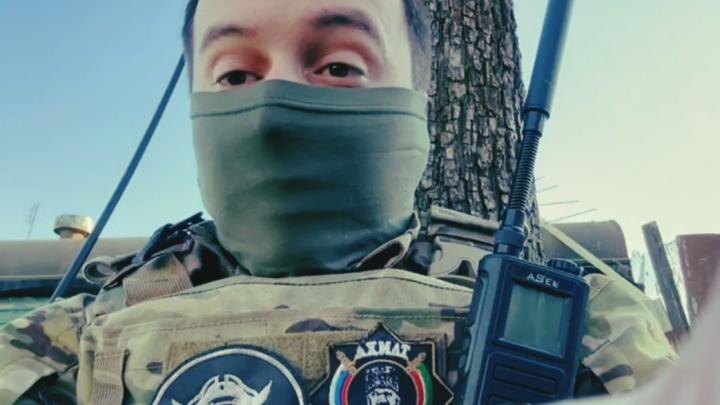 Командир подразделения спецназа "Ахмат" с позывным "Аид". Фото: ТГ-канал "Дневник мракоборцев".