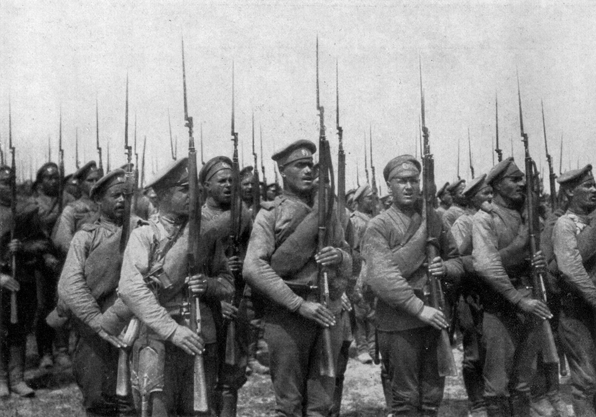 Русские солдаты первой мировой, столь восхитившие еще не вступивших в войну американцев
