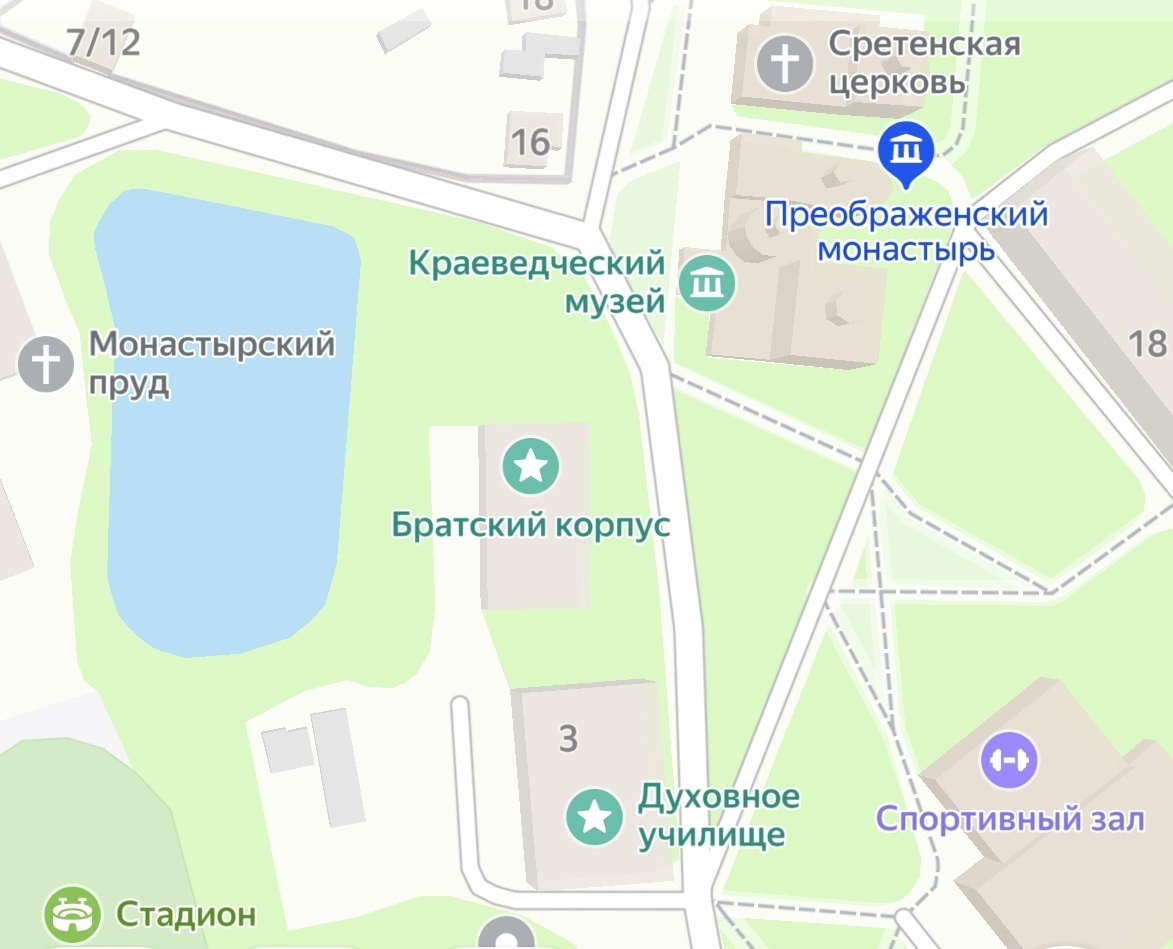 Территория монастыря 