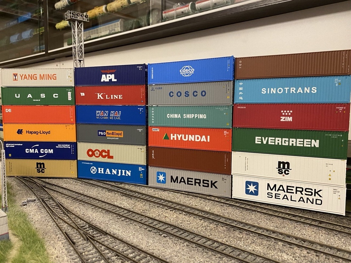 Модели контейнеров в масштабе 1:87