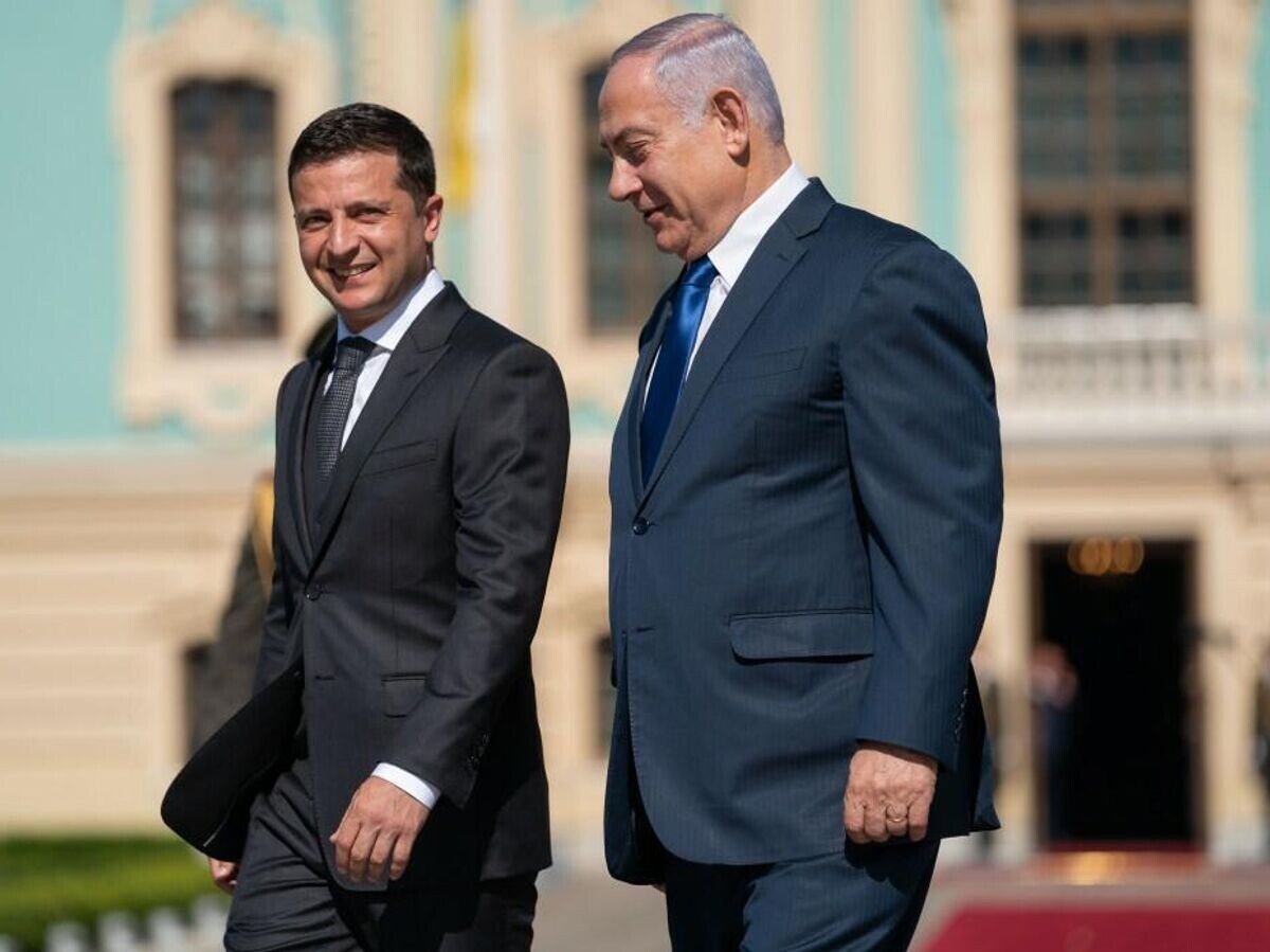    Президент Украины Владимир Зеленский и премьер-министр Израиля Биньямин Нетаньяху в Киеве© Фото : пресс-служба Президента Украины