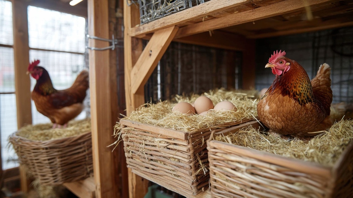 Насесты в курятнике