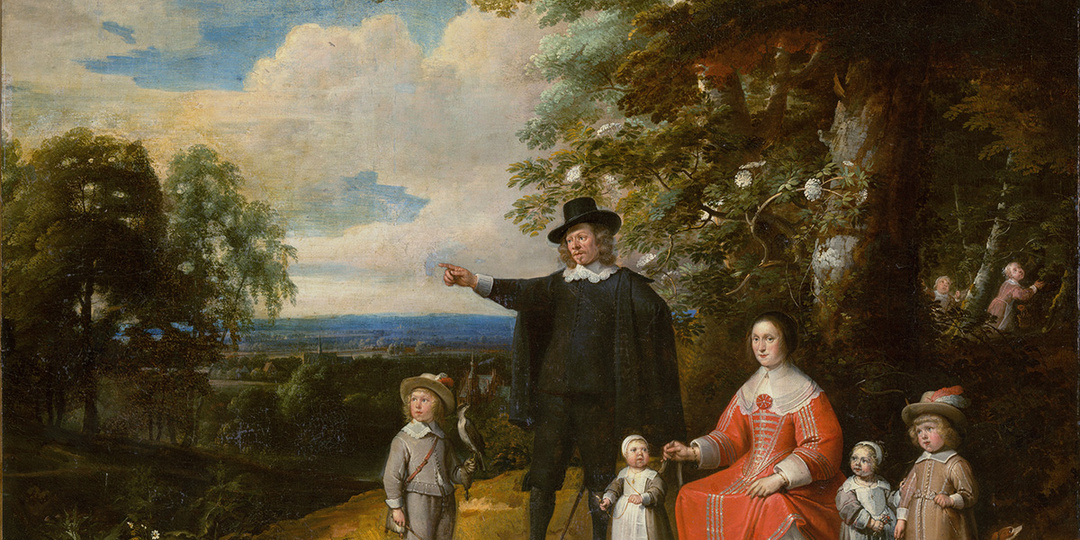 Портрет семьи в пейзаже