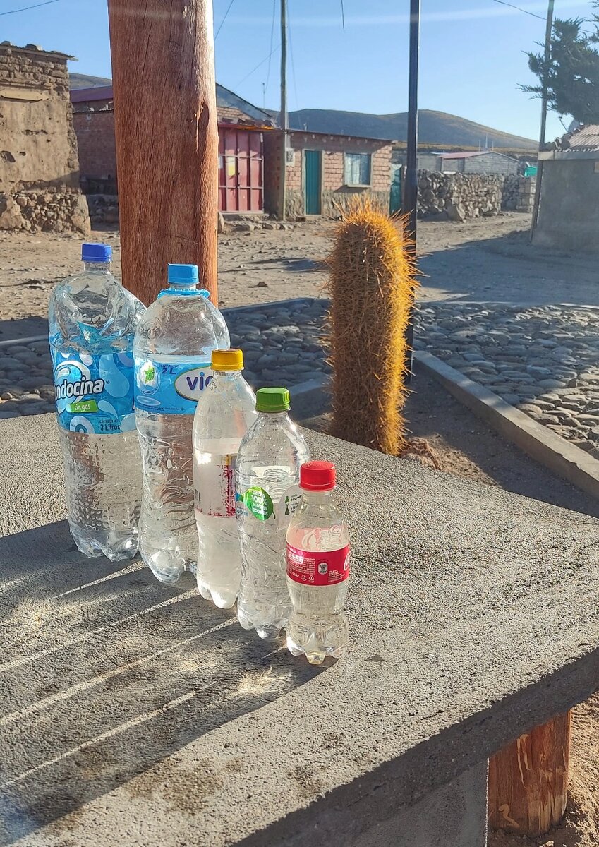 Вот столько было у меня воды 