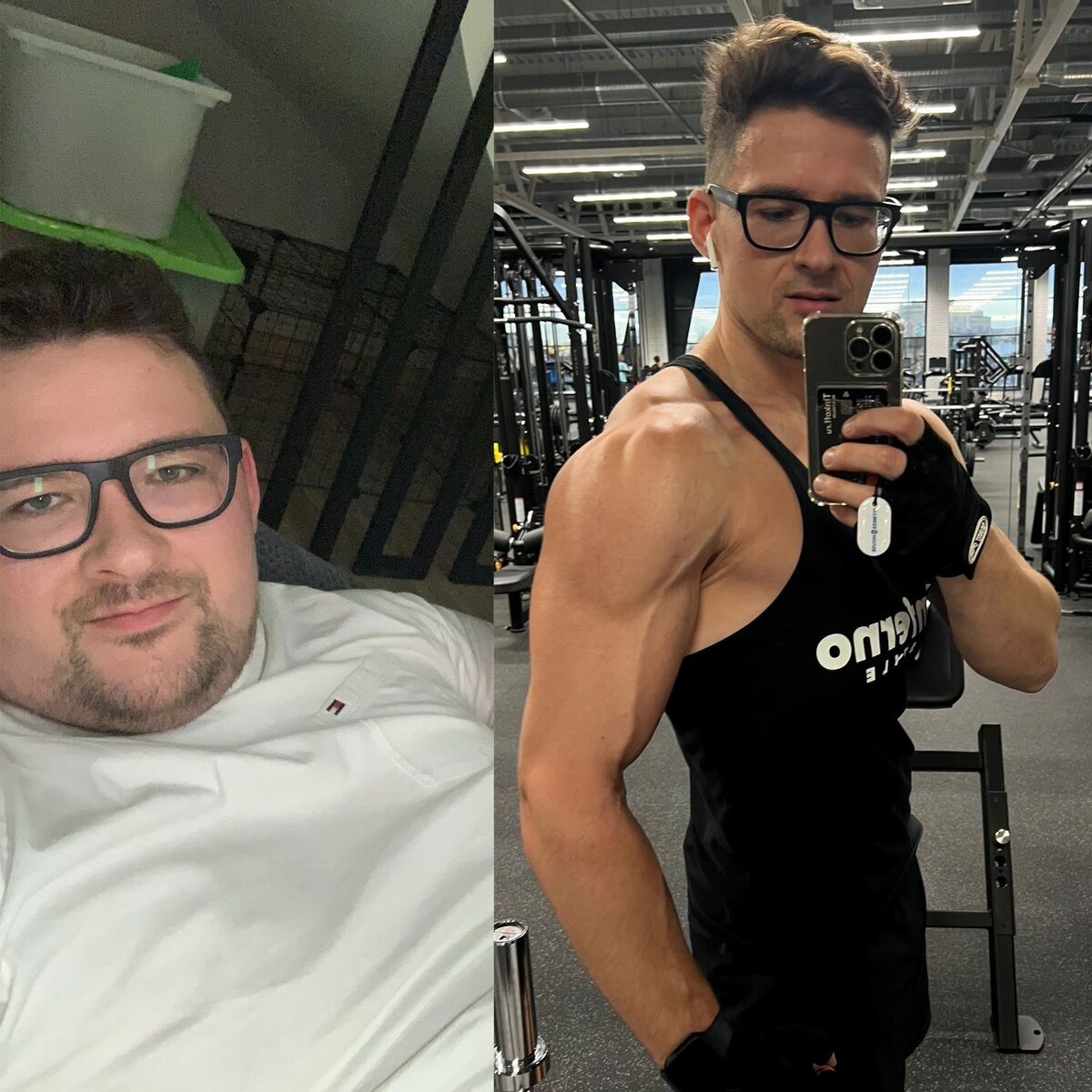 Слева мне 29 лет, справа 32