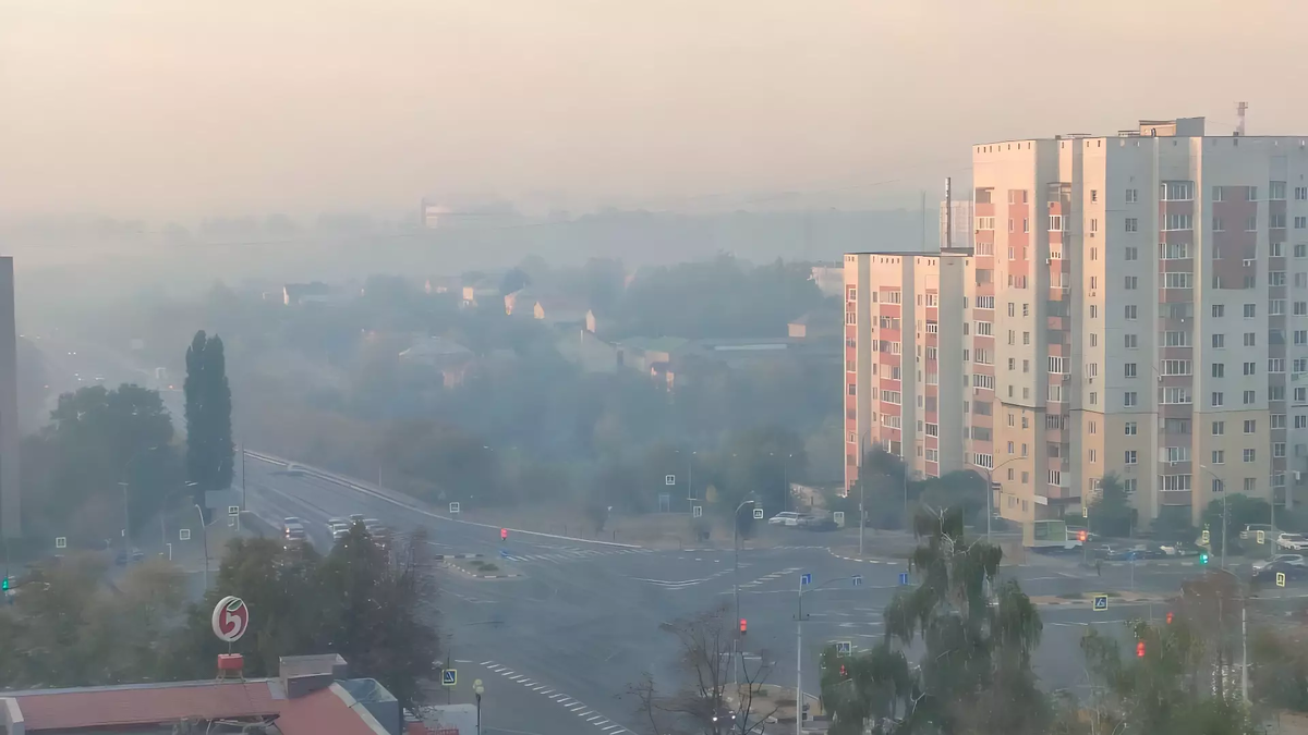 Что стало причиной дымки и запаха гари в Белгороде?