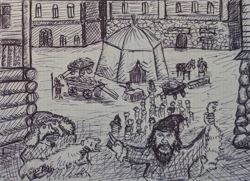 "На сбор Ясака!" - гравюра Итильской Газеты