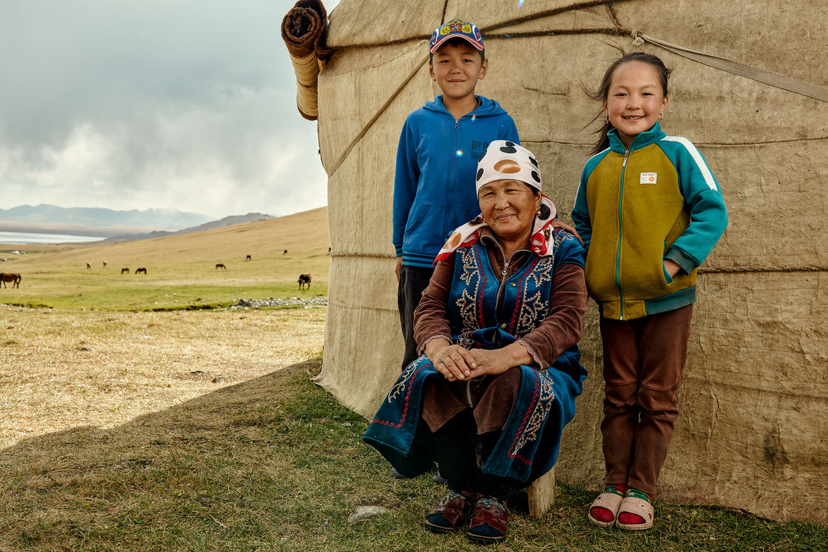 Юрта на озере Сон Коль, Кыргызстан. Фото Дмитрий Булин.