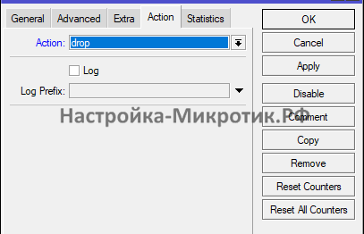 Action: drop