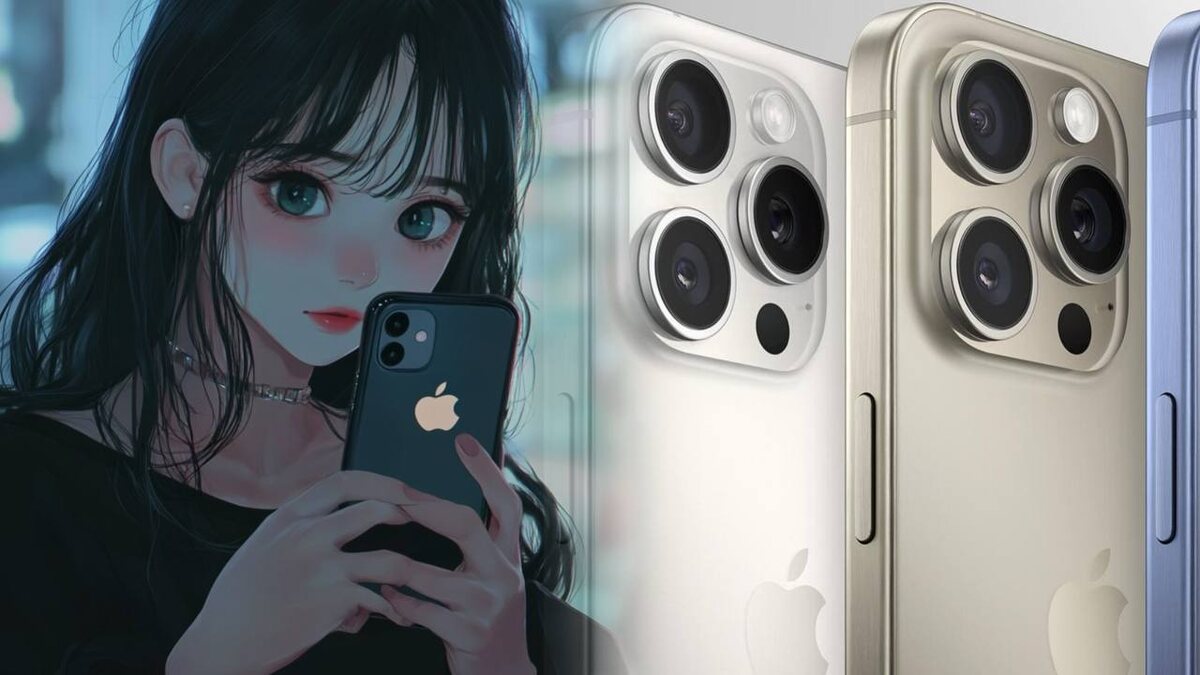 iPhone 16 с титановым корпусом в руке пользователя