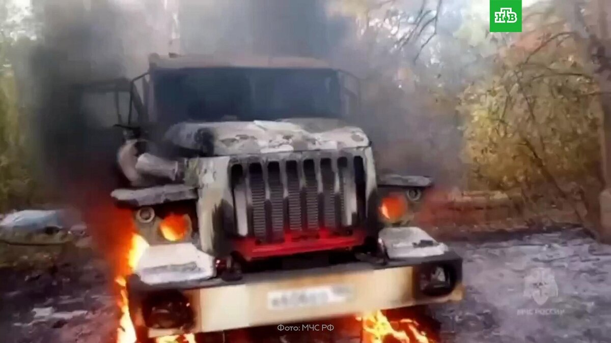    Четыре сотрудника МЧС пострадали при атаке дрона ВСУ в ДНР