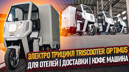 Трицикл грузовой с кабиной TRISCOOTER OPTIMUS 3000 КУПИТЬ 8 (800) 777-40-97 ДЛЯ БИЗНЕСА КОФЕ