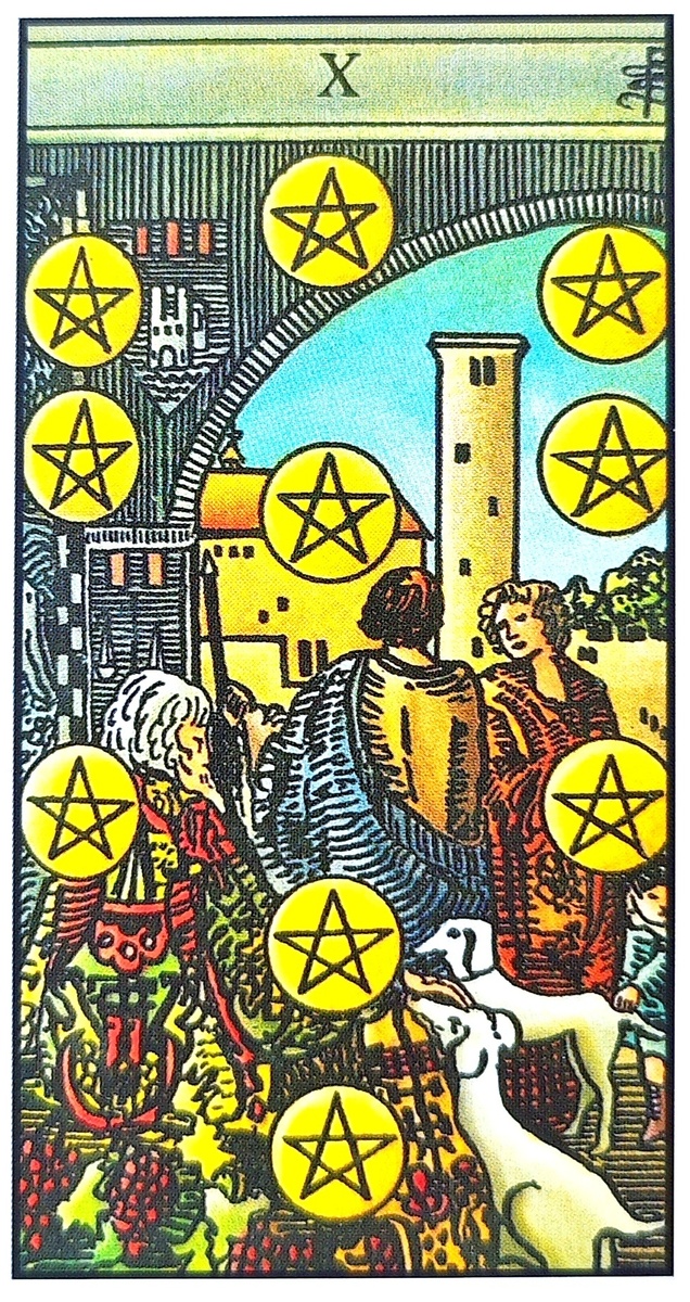 Десятка пентаклей. 