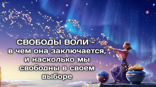 Есть ли у нас свобода воли, и в чем она выражается? можно ли предсказать будущее или выбор человека, если он волен сделать любой выбор?