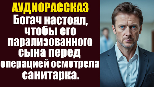 Богач настоял, чтобы его парализованного сына перед операцией осмотрела санитарка.