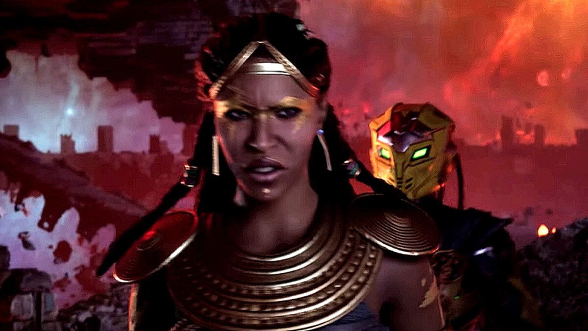 Я, Таня из Ваканды, а ты кто, воин? Кадр из  Mortal Kombat 1: Khaos Reigns 