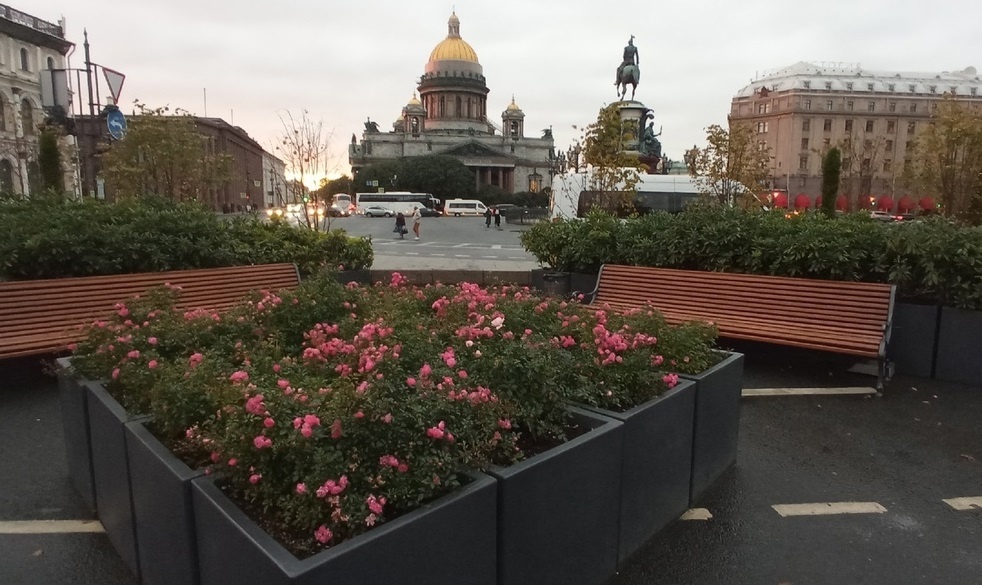 Вчера снимала, прекрасный вид на Исаакий.