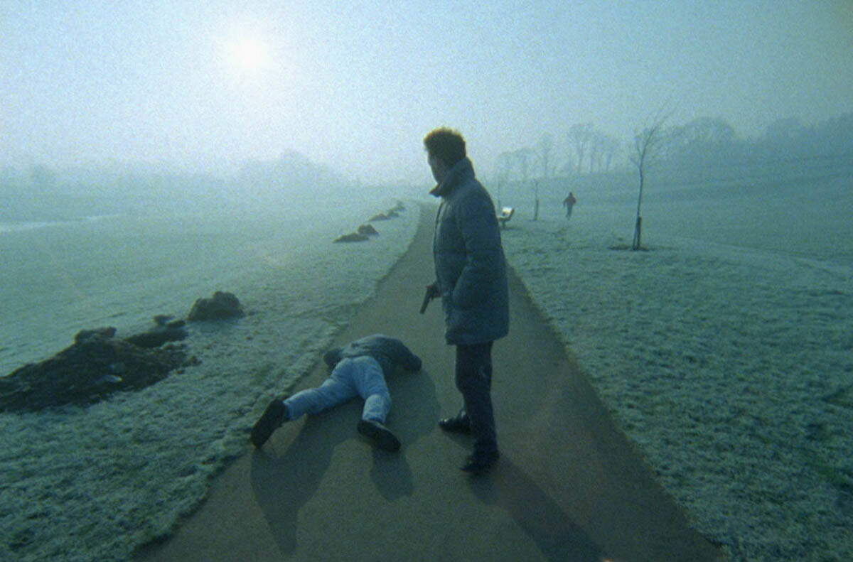 Сцена из фильма Алана Кларка «Слон» (1989), взято из New York Times