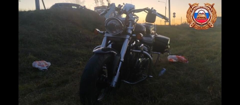    ДТП с мотоциклом в Гоньбе. Источник: Госавтоинспекция Алтайского края