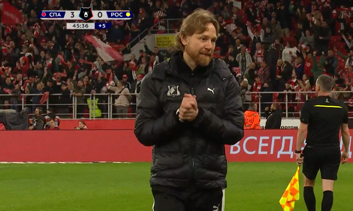 Визит в гости к "Спартаку" закончился для Валерия Карпина сплошным разочарованием. Фото: Матч Премьер