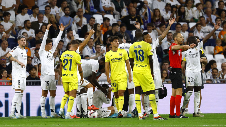    Дани Карвахаль на газоне. Reuters