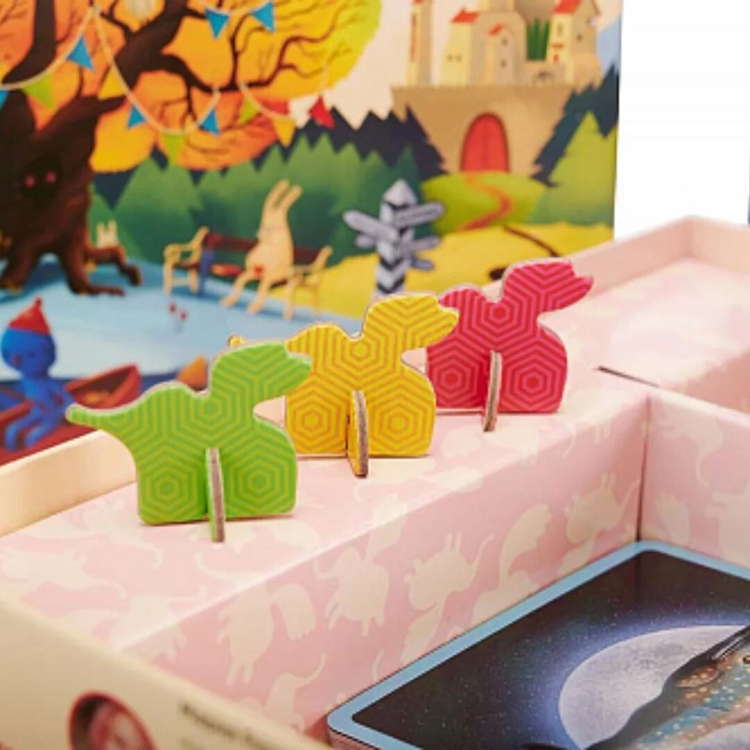 Картонные фишки слонов