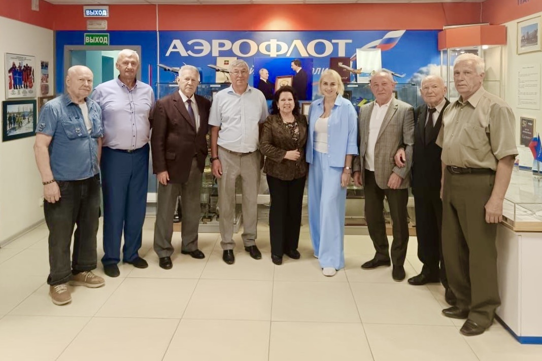 В Музее Аэрофлота с уважаемыми ветеранами  