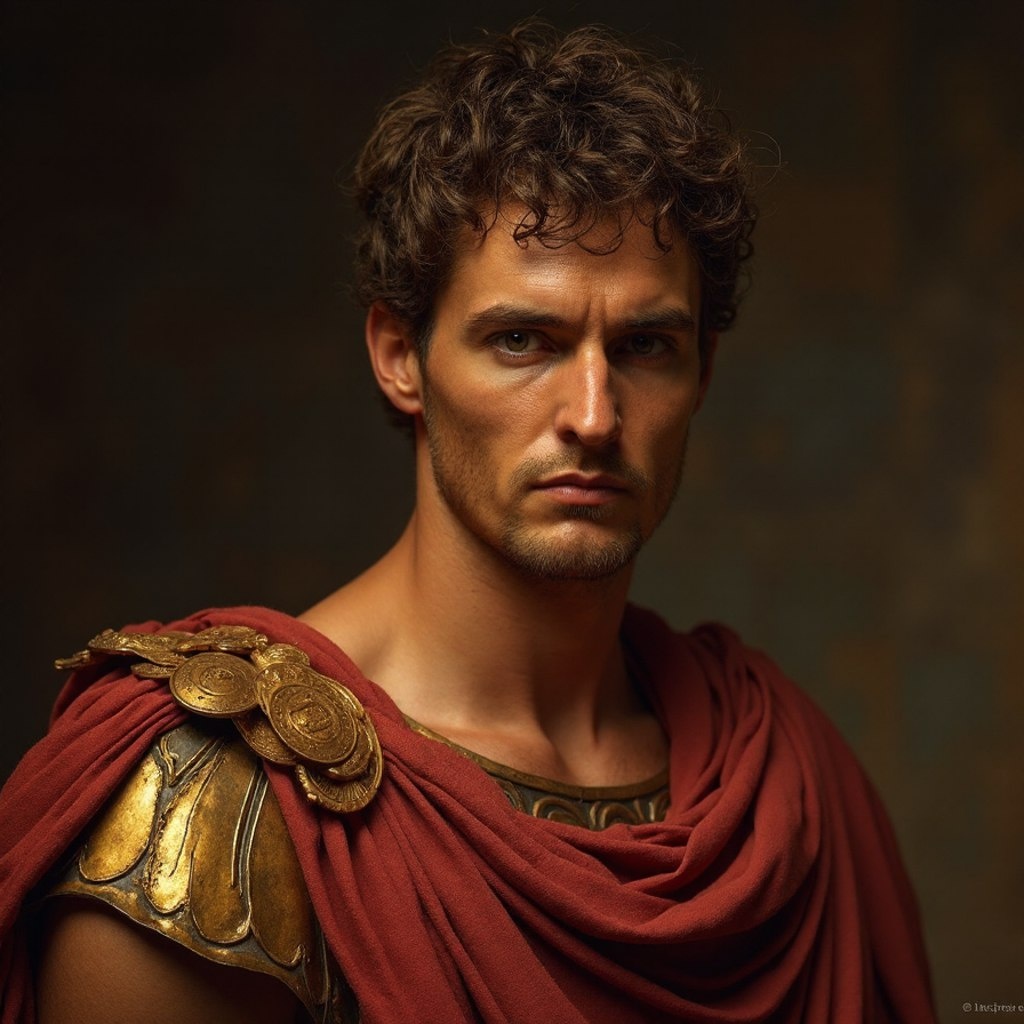 Гай Юлий Цезарь Октавиан Август (при рождении — Гай Октавий, с 60 года до н. э. — Гай Октавий Фурин, 23 сентября 63 года до н. э., Рим — 19 августа 14 года н. э., Нола) — римский политический деятель. Первый римский император и основатель Римской империи. 13 раз занимал должность консула (43 год до н. э., 33 год до н. э., ежегодно с 31 до 23 гг. до н. э., 5 год до н. э., 2 год до н. э.), с 12 года до н. э. — великий понтифик, с 23 года до н. э. обладал полномочиями трибуна (tribunicia potestas), во 2 году до н. э. получил почётный титул «отец отечества» (pater patriae)