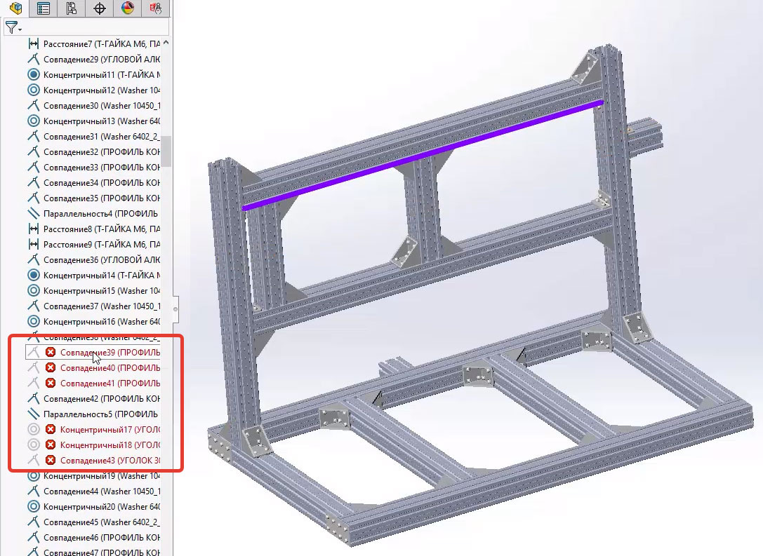 Ошибки в сопряжениях сборке рамы фрезерного станка с ЧПУ