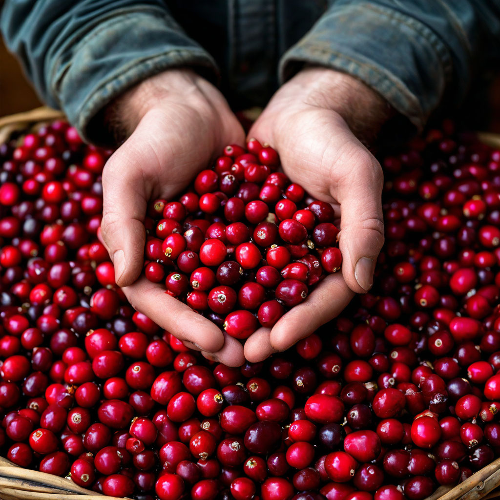 Ягоды клюквы...