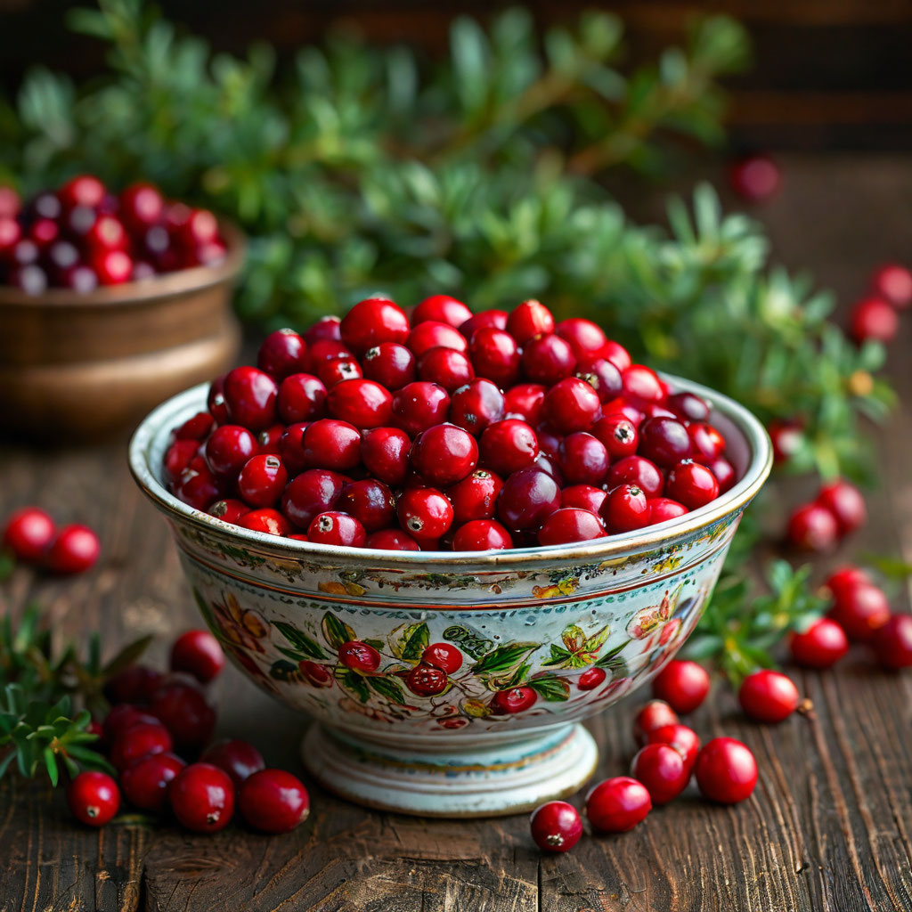 Ягоды клюквы...