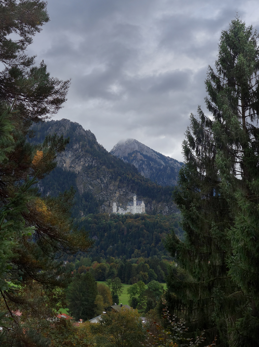 Нойшванштайн или Новая Лебединая скала. Бавария. Фото автора.