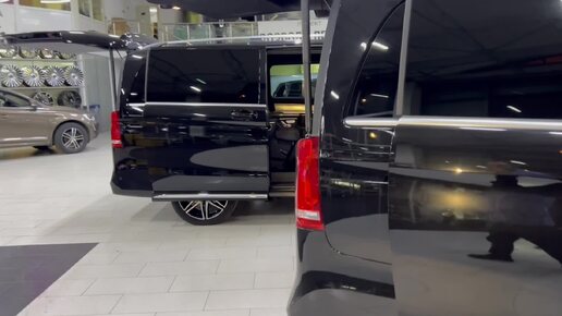 V-class, Vito W447 - удлинение рельс, установка капитанский сидений