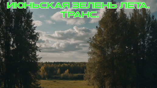 Июньская зелень лета. Транс. Премьера трека!!!