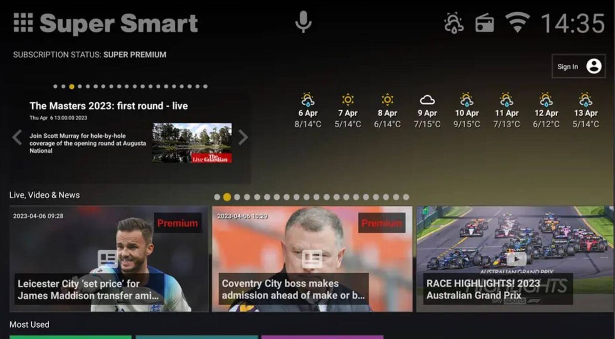    Лаунчер для телевизора не влияет на работу системы