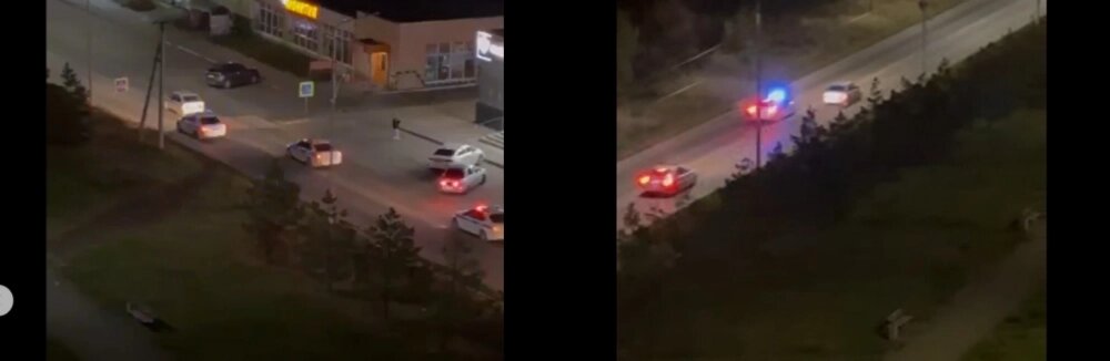    За погоней наблюдали местные жители. Фото: Скриншот