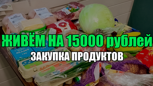 Живём на 15000 в месяц/ Экономная закупка для семьи из 4 человек